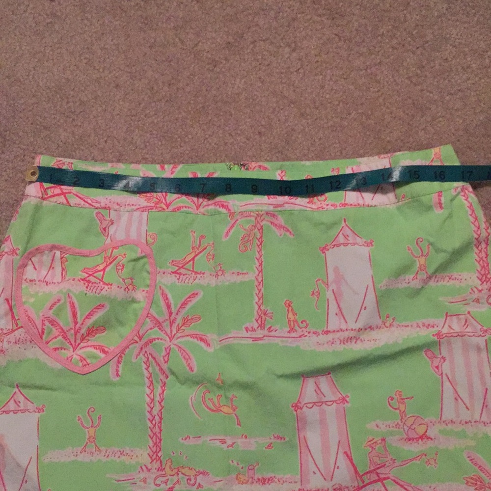 Lilly Pulitzer Green and Pink Skirt - Picture 5 of 7